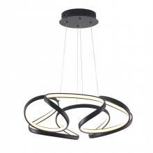  OC08C27B - LED Chandelier Matte Black